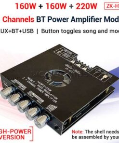 ZK-HT21 Audio Power Amplifier Module with Bluetooth Support for Enhanced Audio Performance