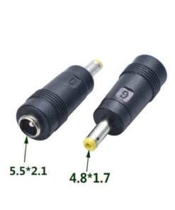 Laptop DC Tip Converter for HP, Compaq & More: 5.5 x 2.1mm Female to 4.8 x 1.7mm Male