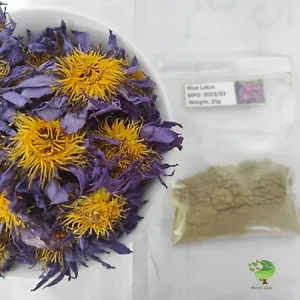Nymphaea Caerulea Extract: Pure Blue Lotus Flower Powder (200:1 Extract, 100g)