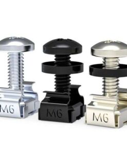 Rack Mount Server Cabinet Cage Nut Screw Set with Washers for Routers and Shelves