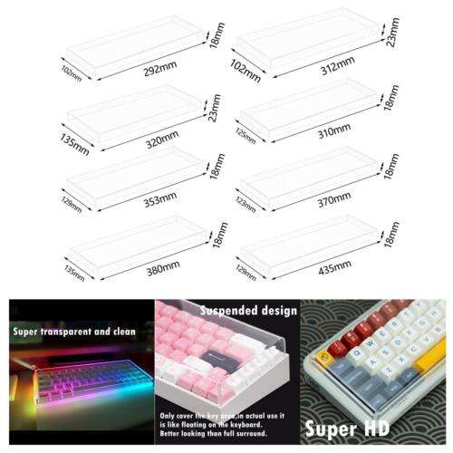 Clear Acrylic Keyboard Dust Cover for Home & Office Protection
