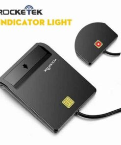 Universal USB 2.0 Smart Card Reader for CAC, ID, Bank, SIM Cards and More