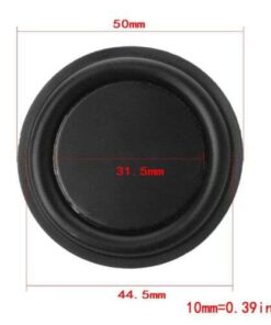 Premium 50mm Speaker Diaphragm Rubber Woofer Passive Radiator for Enhanced Bass Reproduction