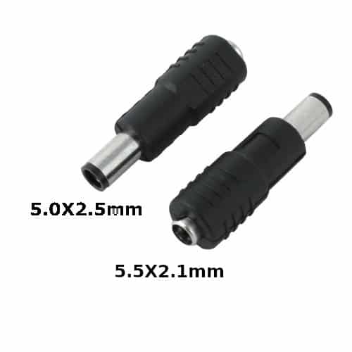 Laptop DC Tip Converter 5.5 x 2.1mm Female to 5.0 x 2.5mm Male for Power Adapters