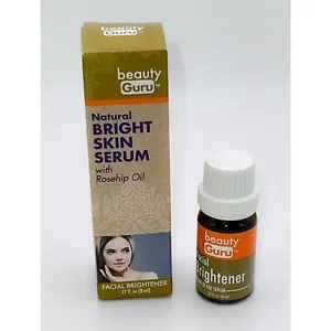 Naturalne rozświetlające serum do skóry dla większego blasku i nawilżenia: Rozjaśniacz do twarzy z olejkiem z dzikiej róży Guru