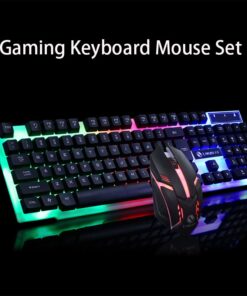 Immersive Gaming Experience: GTX300 Gaming Keyboard and Mouse Combo with Customizable RGB Lights