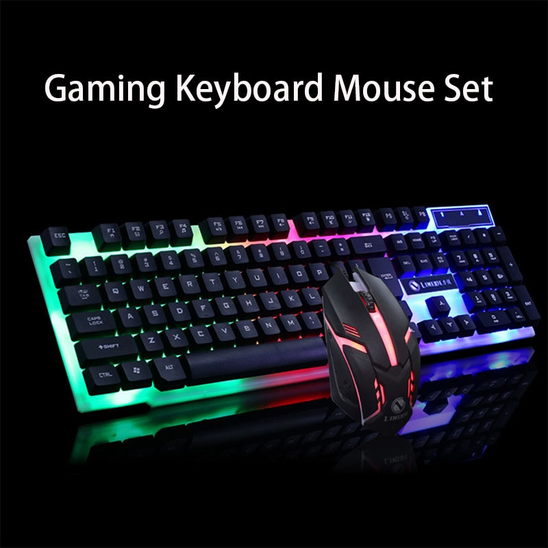 Immersive Gaming Experience: GTX300 Gaming Keyboard and Mouse Combo with Customizable RGB Lights
