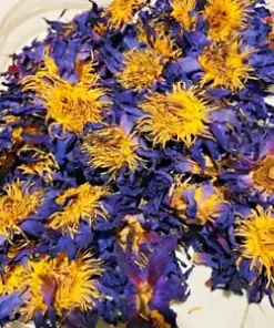 Organic Blue Lotus Flower Herbal Tea Bags: Lower Blood Sugar Naturally, 5 grams