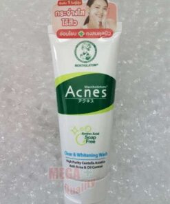 Mentholatum Acnes Medicated Clear & Whiten Face Wash: Oil Control for Acne-Prone Skin