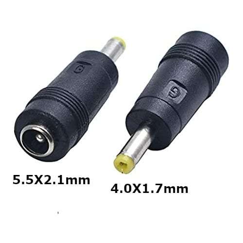 Universal Laptop DC Tip Converter for HP Compaq & Other Devices: 5.5 x 2.1mm Female to 4.0 x 1.7mm Male