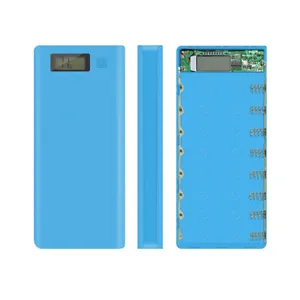 DIY 8x18650 Portable Battery Power Bank Case with LCD Display and Dual USB Output for Custom Power Solutions
