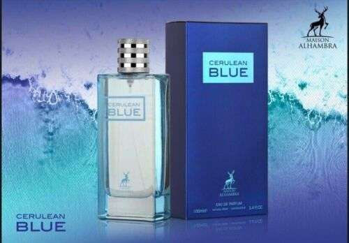 Exquisite Cerulean Blue Perfume by Maison Alhambra: 100ML of Sophisticated Arabian Luxury