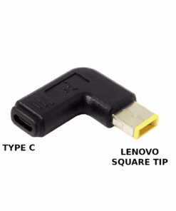 Laptop DC Tip Converter: Type-C Female to Lenovo Square Tip Male for Charging Lenovo Devices